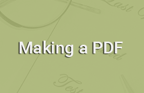 Making a PDF